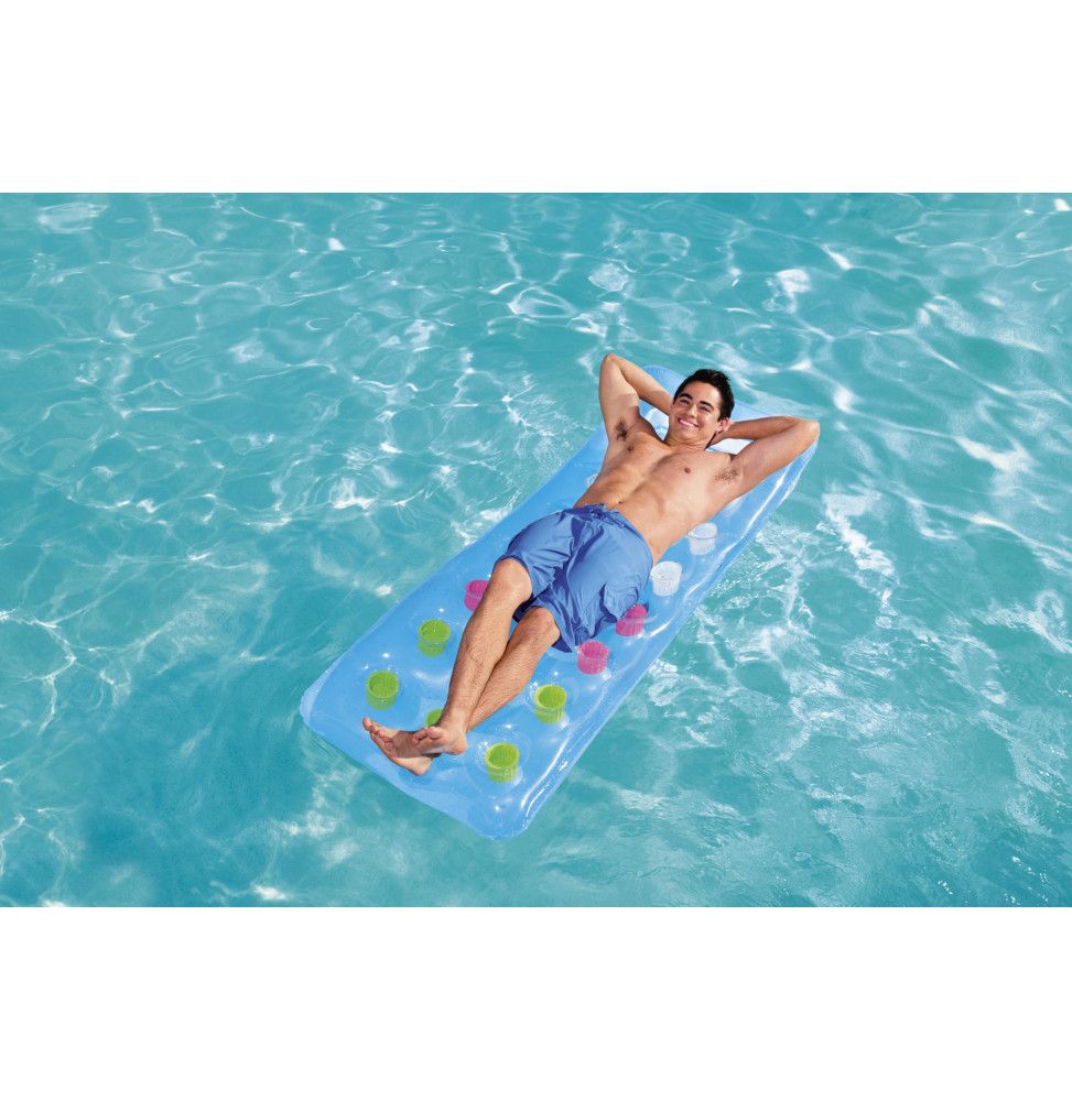 Materac Inflacyjny Idealny na Plażę i Basen, Kolorowy Design i Wytrzymały Materiał, Idealny na Lato - Bestway - 9