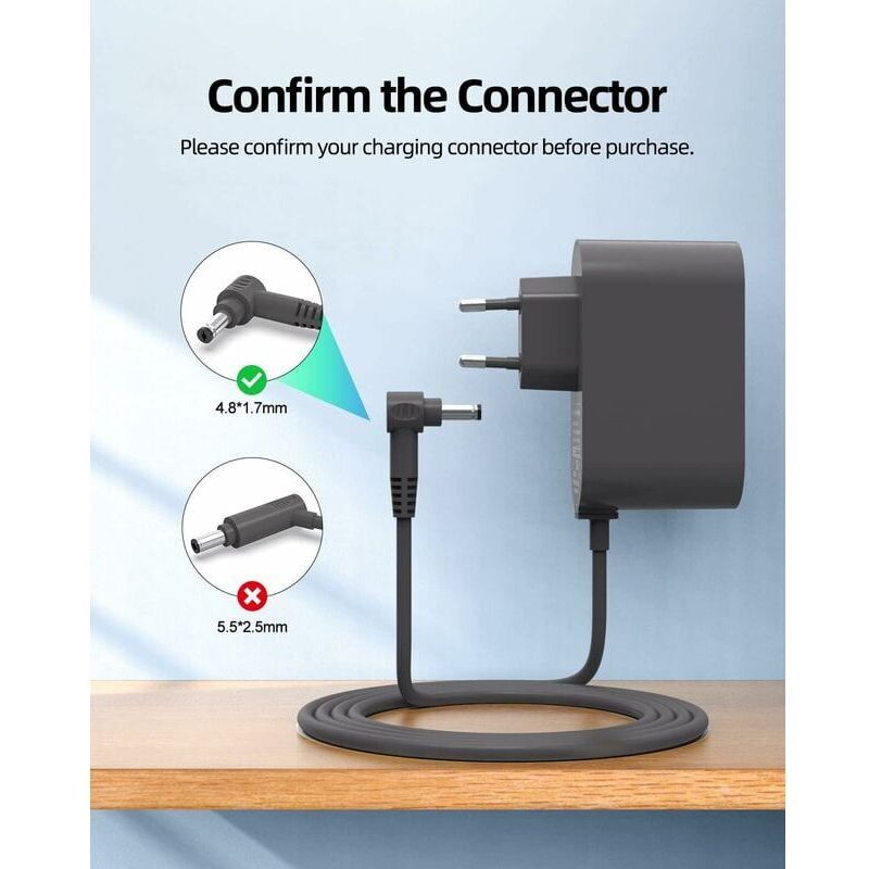 Chargeur pour aspirateur Dyson - V10/V11/V15/V12 - 30.45V - Adaptateur secteur - Pièces de rechange - 5
