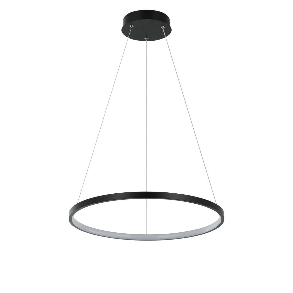 Lampa wisząca RING LED 22W Odcienie bieli czarna wym: 120 x 40 x 40 cm Light Prestige