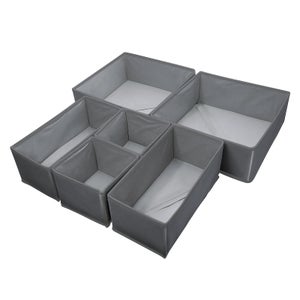 Organisateur De Tiroir Pliable Pour Sous-vêtements, Chaussettes Et Soutiens Gorge Gris 303 99002532