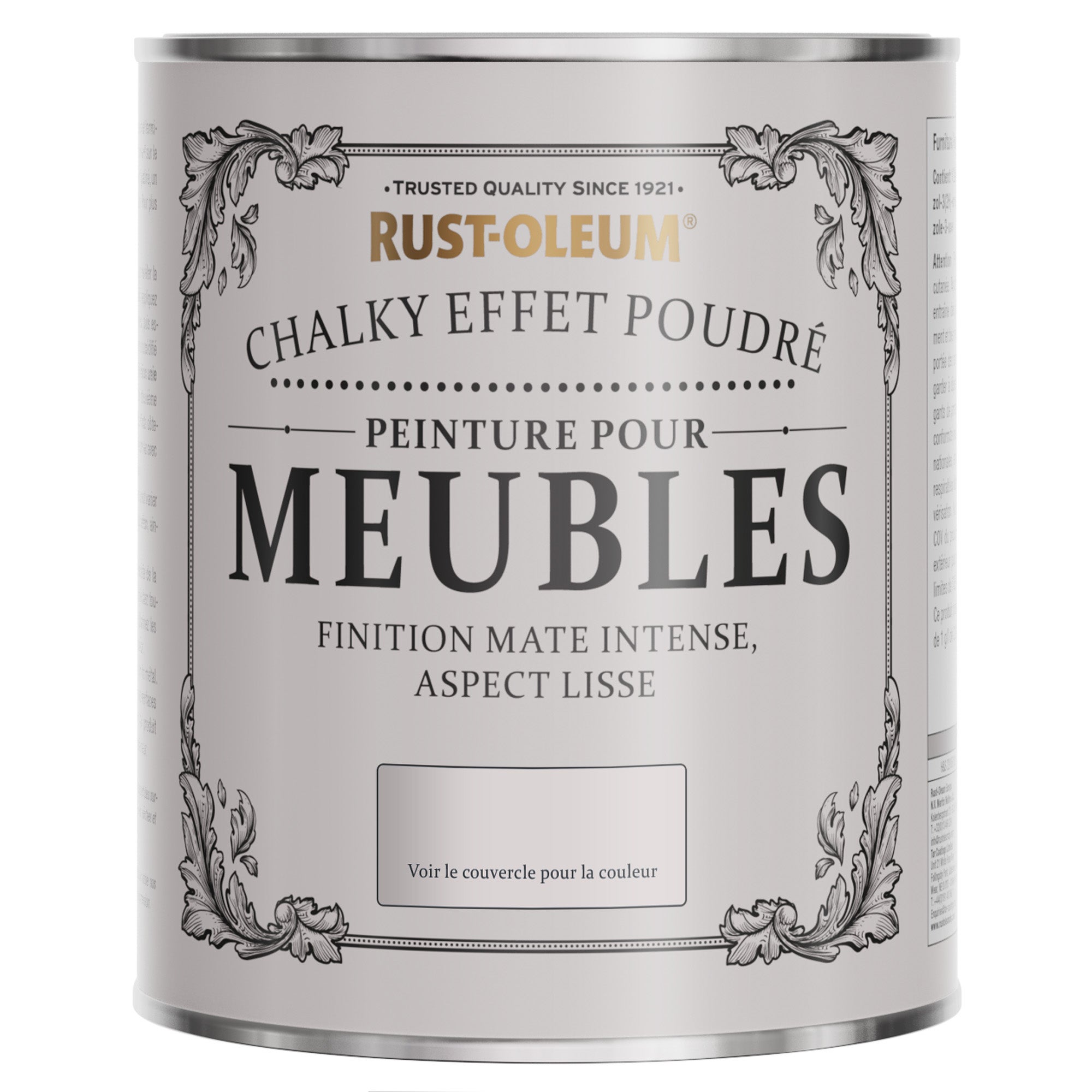 Peinture Grise pour Meubles Chalky, Mat Effet Poudré RUST-OLEUM - Anthracite (RAL 7016) 750ml (10,5m² avec un pot) - 5