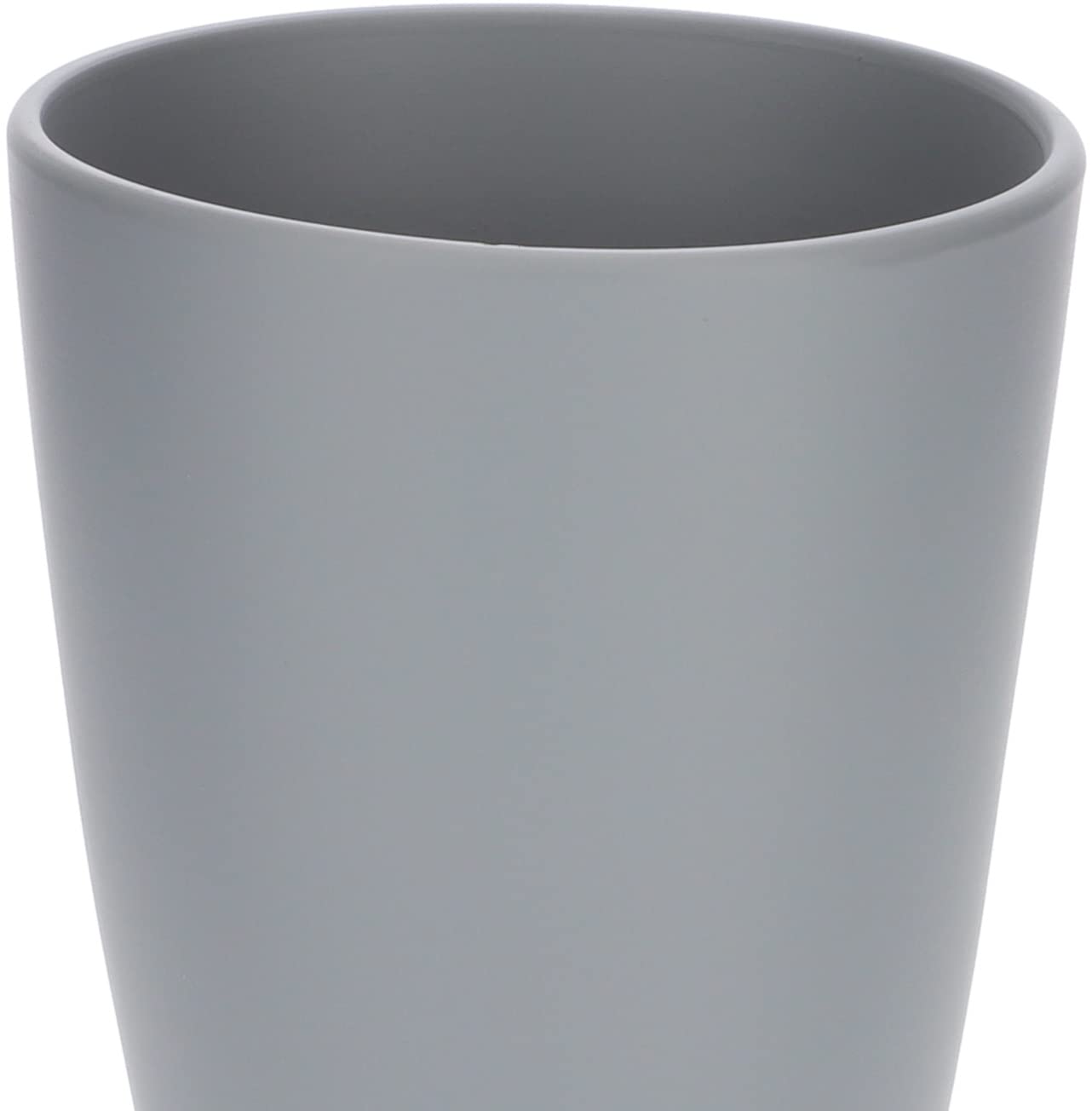 Doniczka osłonka ceramiczna na kwiaty 12 cm szara matowa - 2 szt. - KOTARBAU - 5