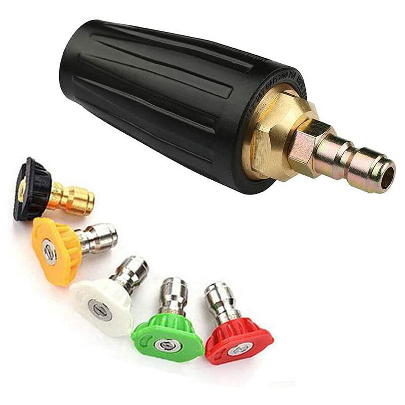 Buse à Turbine Pivotante, 3 000 PSI 035 Buse à Turbine Pivotante Pour Nettoyeurs Haute Pression Connexion Rapide 1 4 Po 96676966