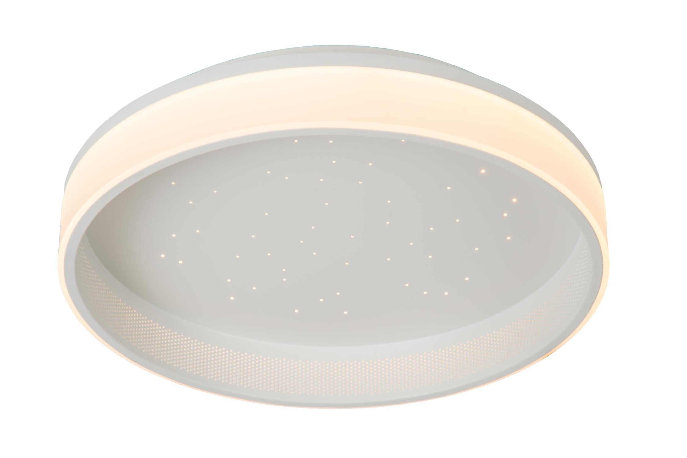 Plafon okrągły ESTREJA LED 40W Ciepła biel 2500lm biały wym:9x40x40cm IP20 Lucide