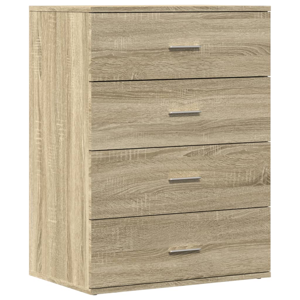Credenza alta Rovere Sonoma 40x36x110 cm MDF