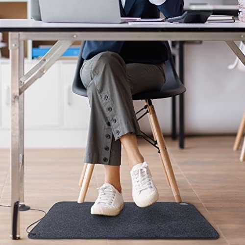 Tapis chauffant jusqu'à 55°C, Anthracite, 50 x 80 cm