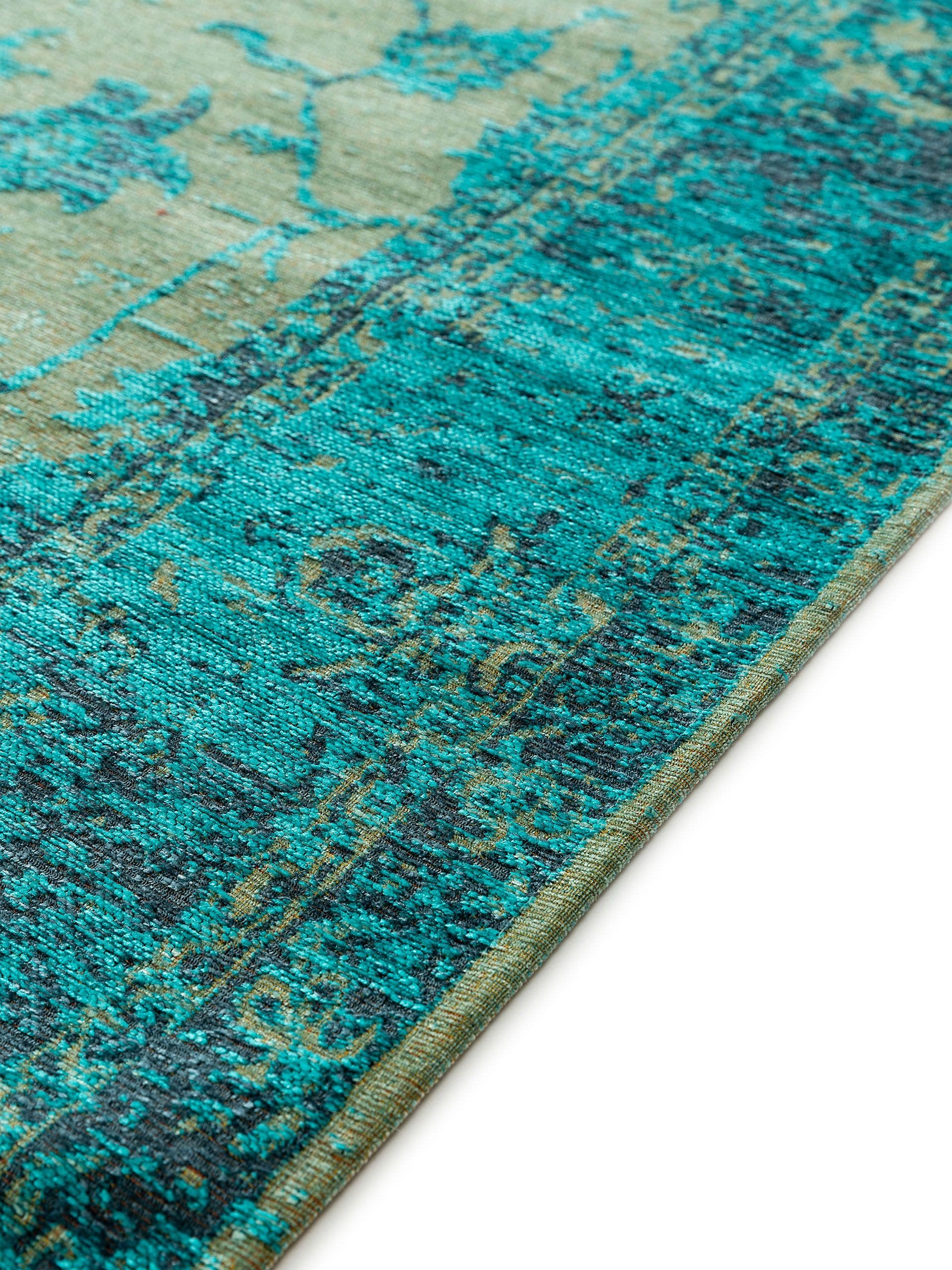 BENUTA - Tapis tissé à plat Frencie turquoise 160x235 cm - 5