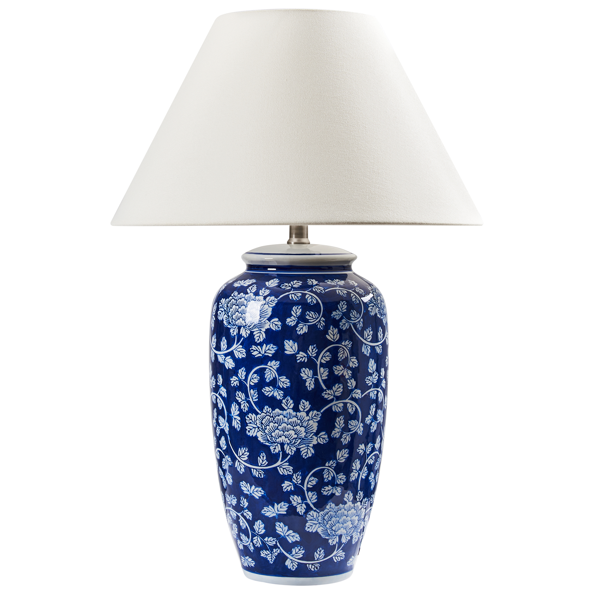 Beliani Lámpara De Mesa Angeles Porcelana Azul , Leroy Merlin