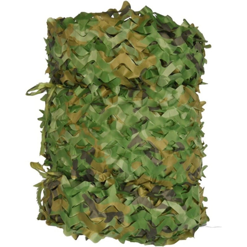 Siatka maskująca w kolorze zielonym, 3 x 6 m, do użytku na zewnątrz, jako osłona przeciwsłoneczna, na kemping, do strzelania, na polowanie, jako deko