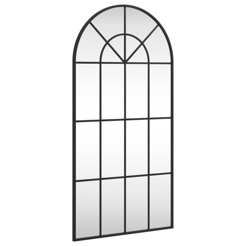 Miroir mural noir 50x100 cm arche fer - 2