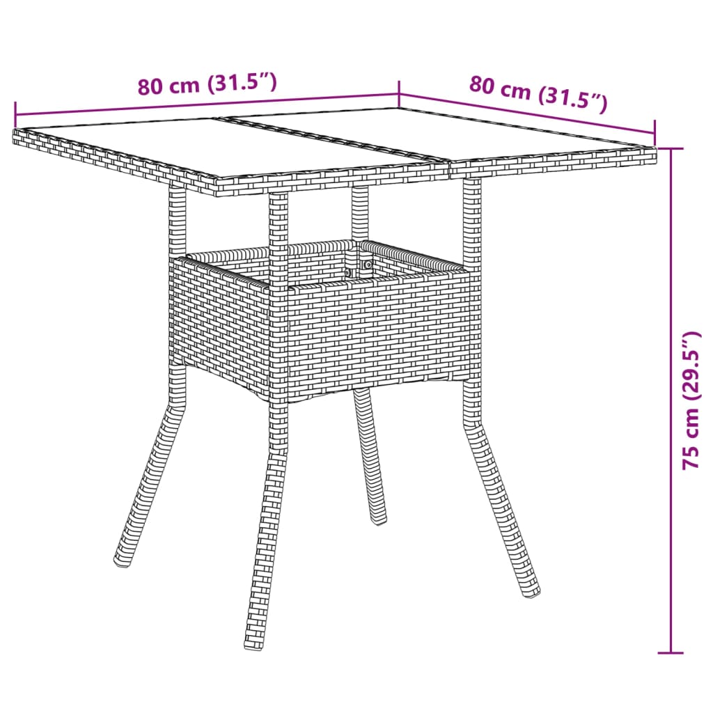 Salon bas de jardin en Rattan synthétique Gris 2 personnes - 9