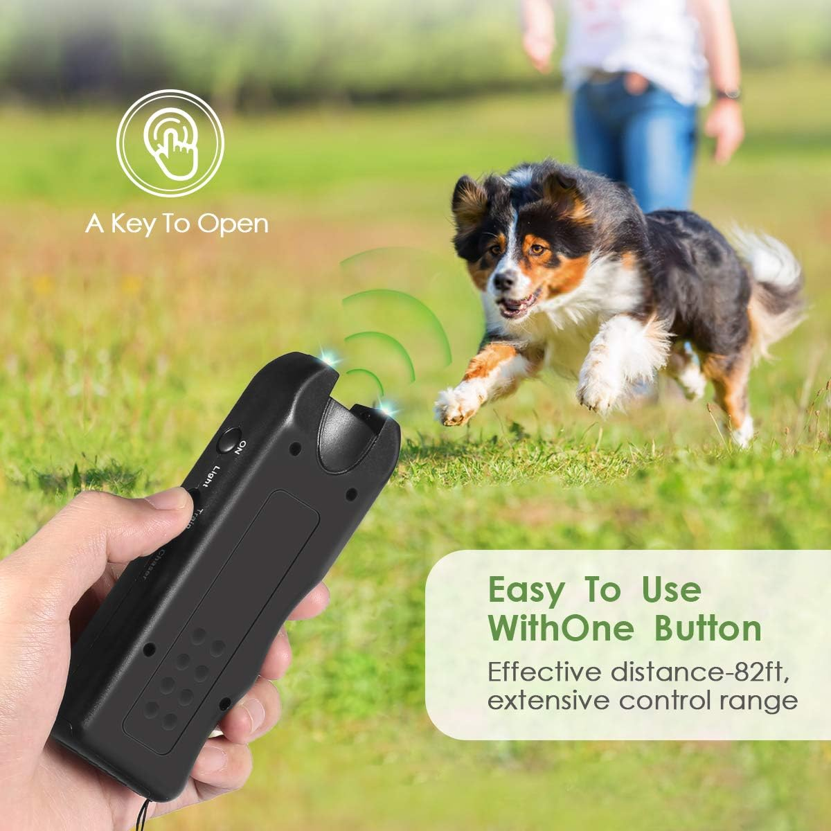 Répulsif à ultrasons pour chien Pet Dog Trainer Lampe de poche LED - 5