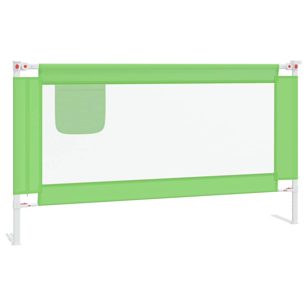 Barrière De Lit Bébé Anti-chute - Dimensions 190x25 Cm - Hauteur Réglable 70-95 Cm - Tissu Polyester Lavable - Pour Enfants 18 Mois à 5 Ans