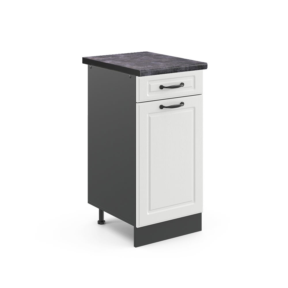 Vicco Szafka dolna do kuchni R-Line, Biały domek wiejski, 40 cm , BP Antracyt