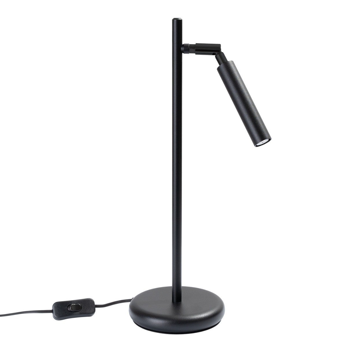Lampka biurkowa nowoczesna czarna ruchomy klosz włącznik 1xG9 8W PASTELO Sollux Lighting