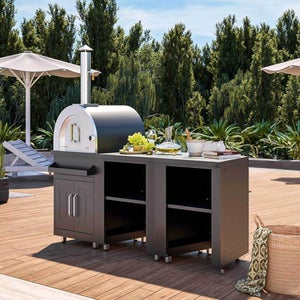 Barbecue In Cemento Portofino Con Forno | Per Esterno | Griglia E Forno Per Pizza | A Legna O Carbone - Foto 10