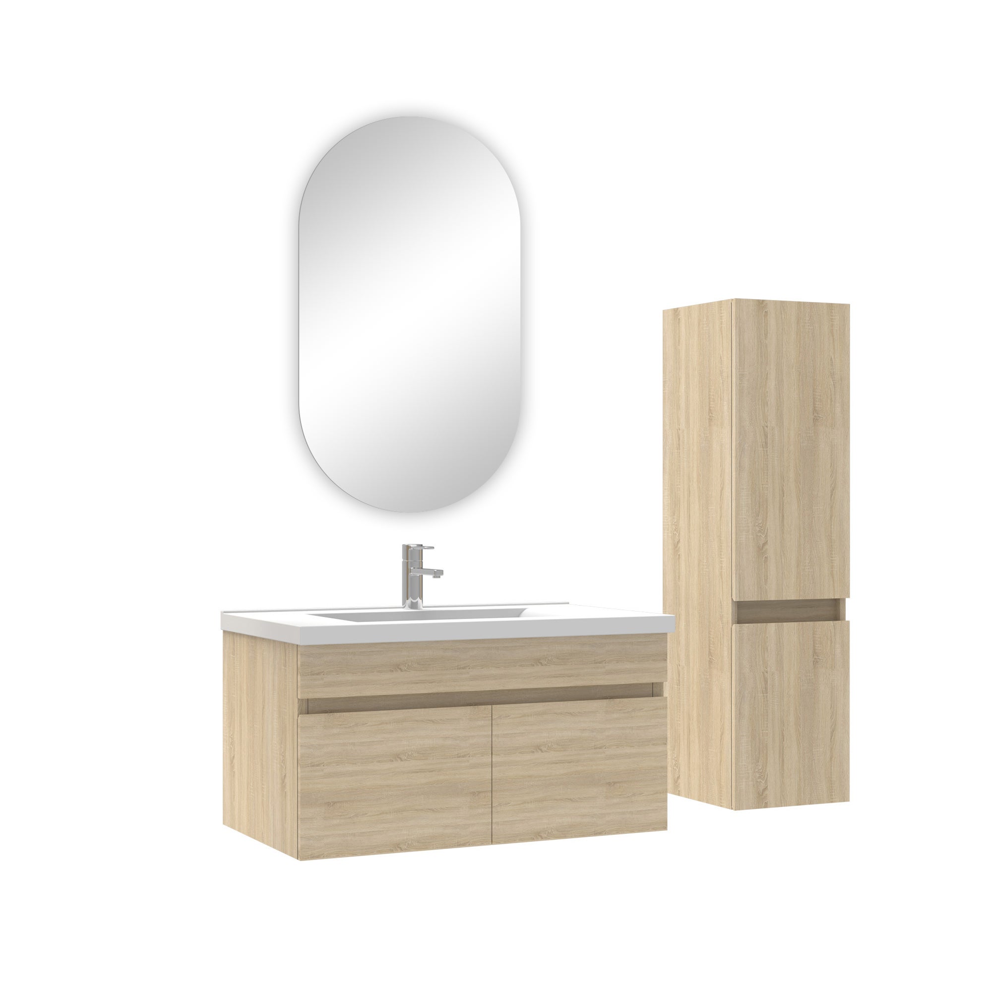 Acezanble Ensemble Acezanble Meuble Salle De Bain Simple Vasque Décor