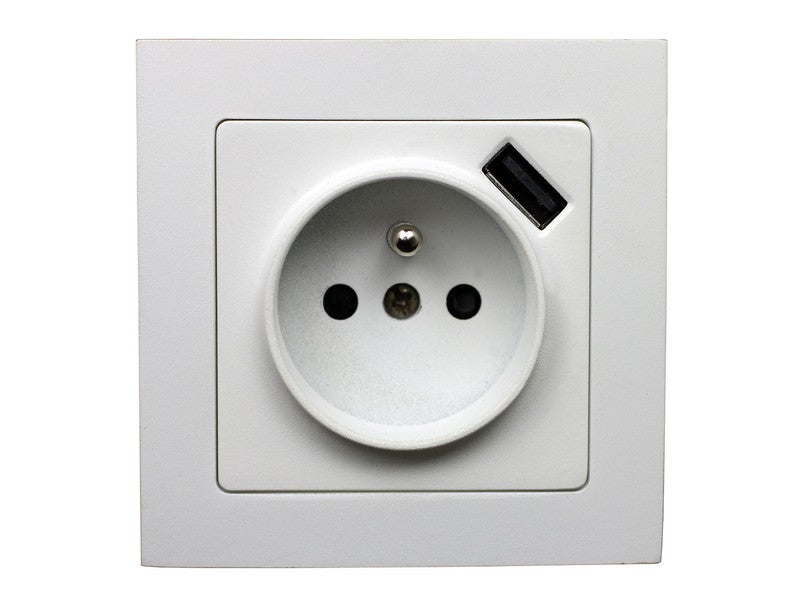 600735 Prise de courant 2P+T blanc surface 16A - Legrand