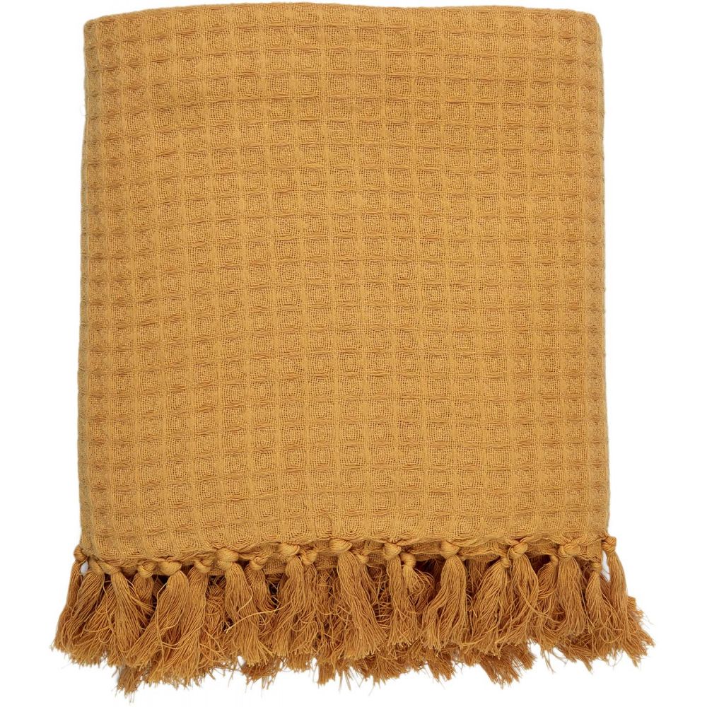 Couverture gaufrée acrylique Ocre 170x250 cm - 8
