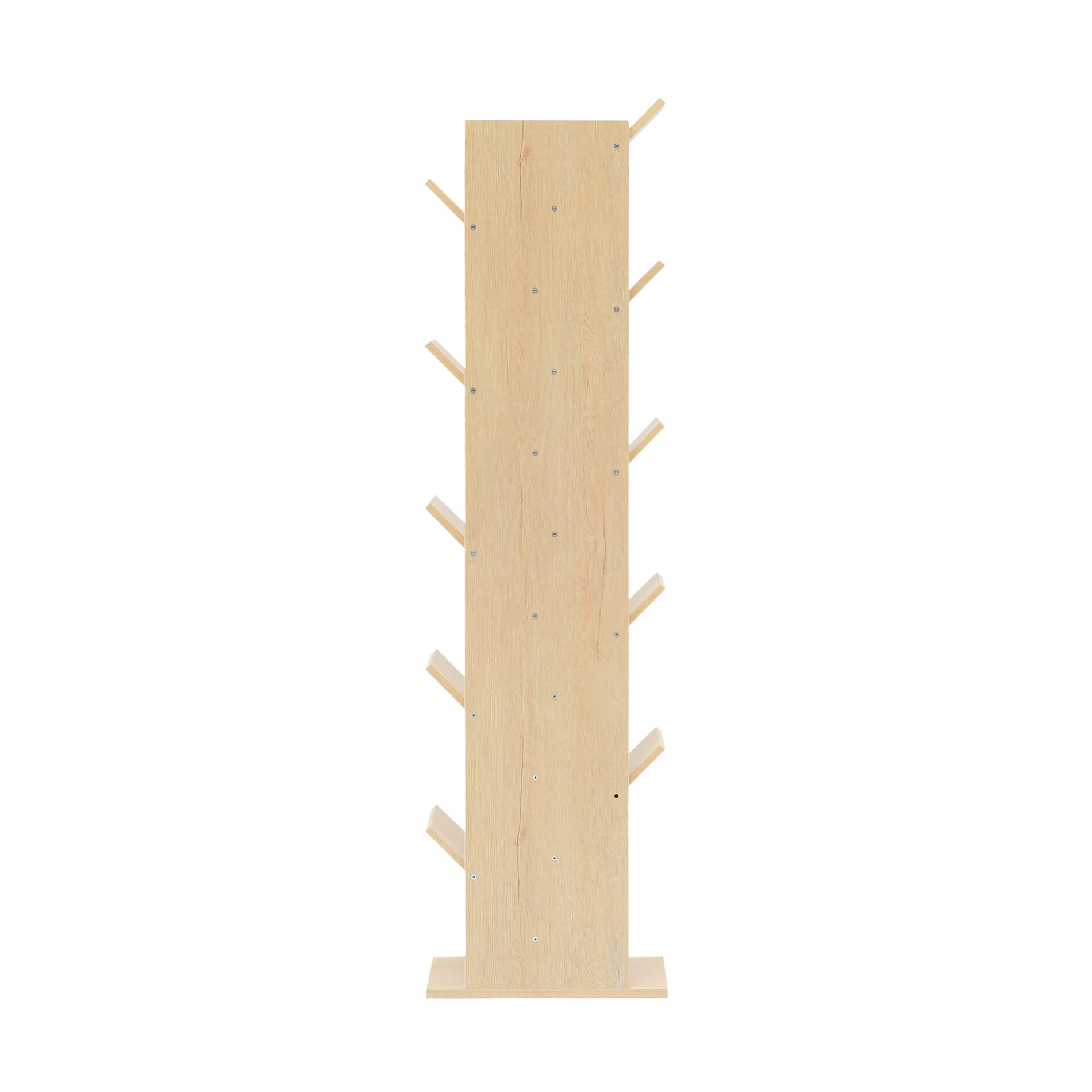 Libreria Scaffale 10 Ripiani Mobili Rebecca Legno Marrone Chiaro 160x44,5x22 - 5