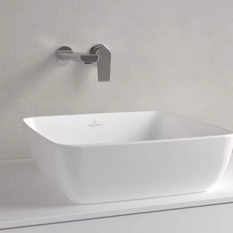 Vasque carrée à poser VILLEROY ET BOCH Artis Stone White ceramic plus - 5