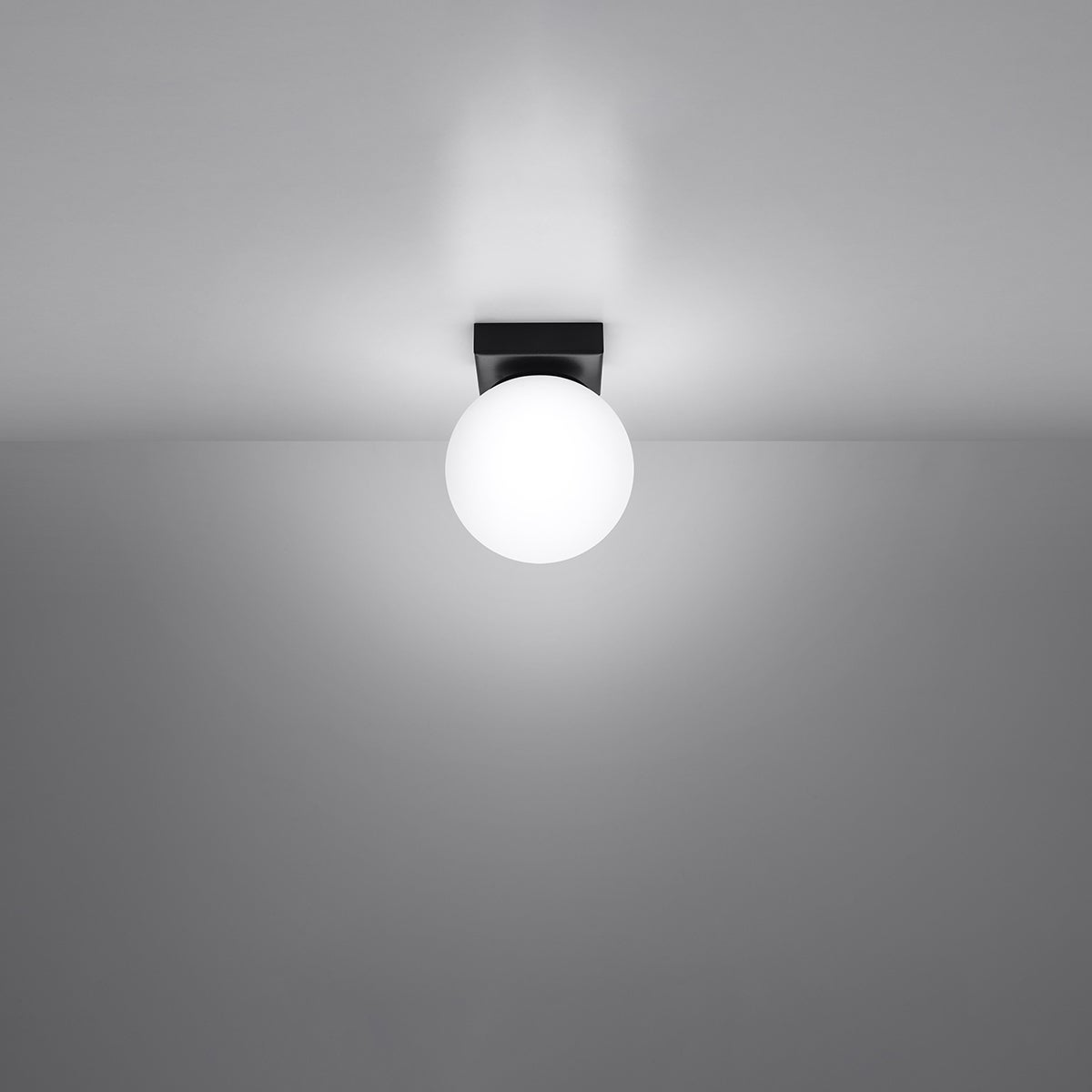 Plafon ZYNFI 1 czarny LED 3000K - 12x12x14.5cm Sollux