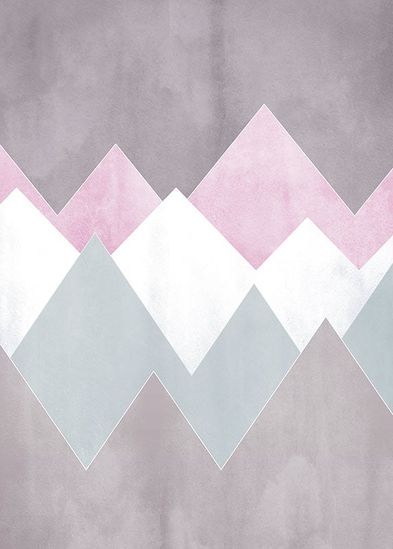 Poster d'art de Komar - Sunrise Mountain Gentle - Taille: 30 x 40 cm - 2