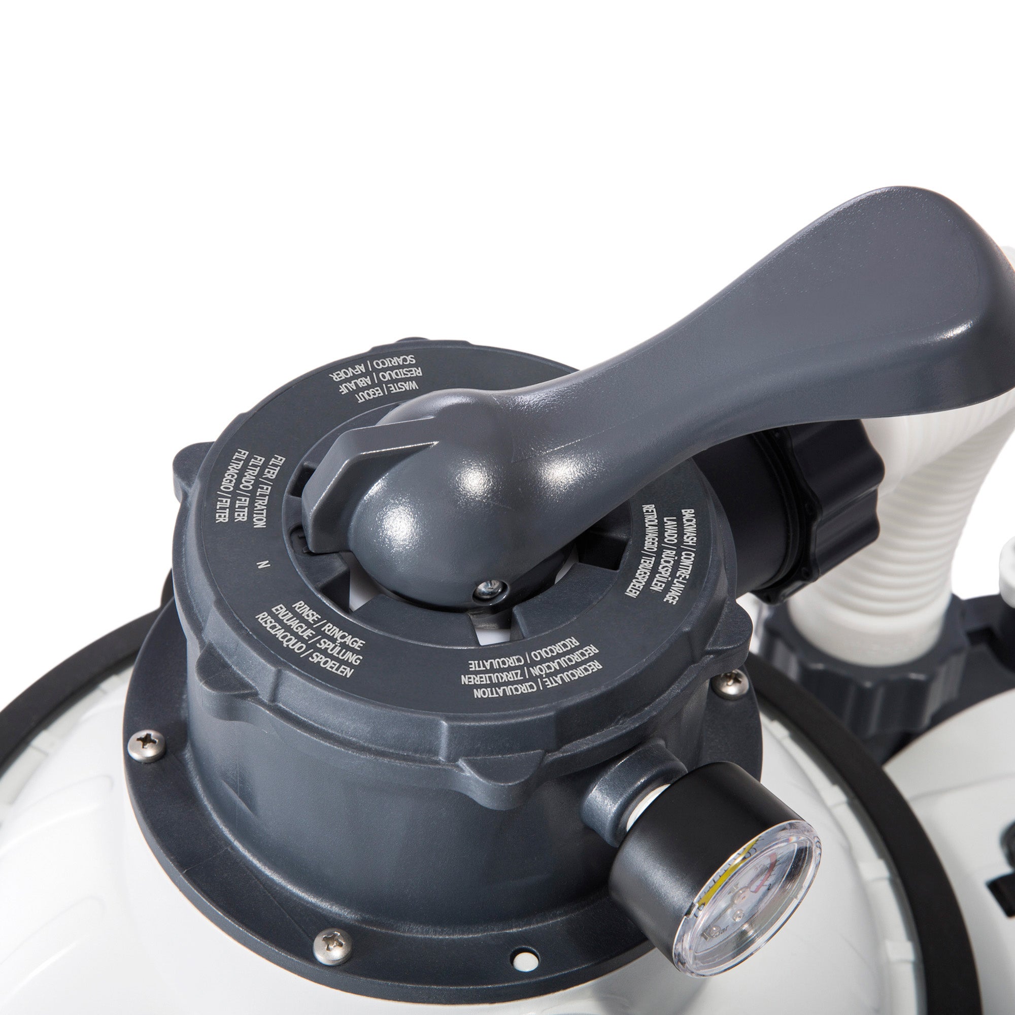 Intex 26652 – Pompa Filtro a Sabbia Krystal Clear, Flusso d'Acqua 12000 L/h, Flusso di Sistema 9200 L/h, Plastica, Bianco - 3