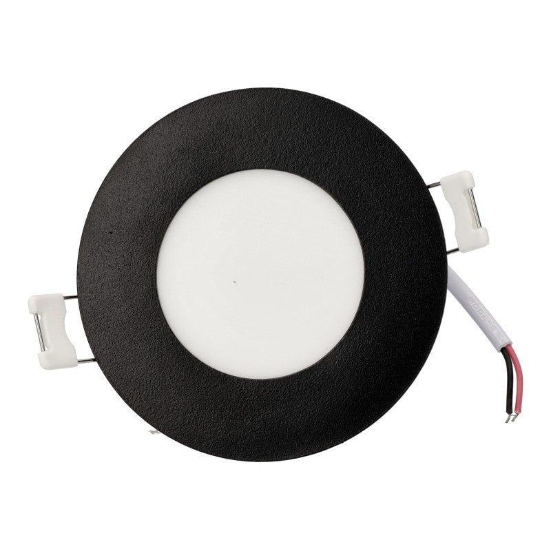 Jandei Pack x5 Downlight led rond encastré 12V, 3W, Cold Light 6000K. Cadre noir - 6