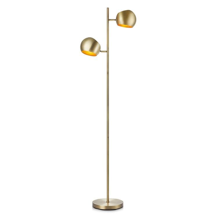 Edgar-2-luz lámpara de pie metal 145cm