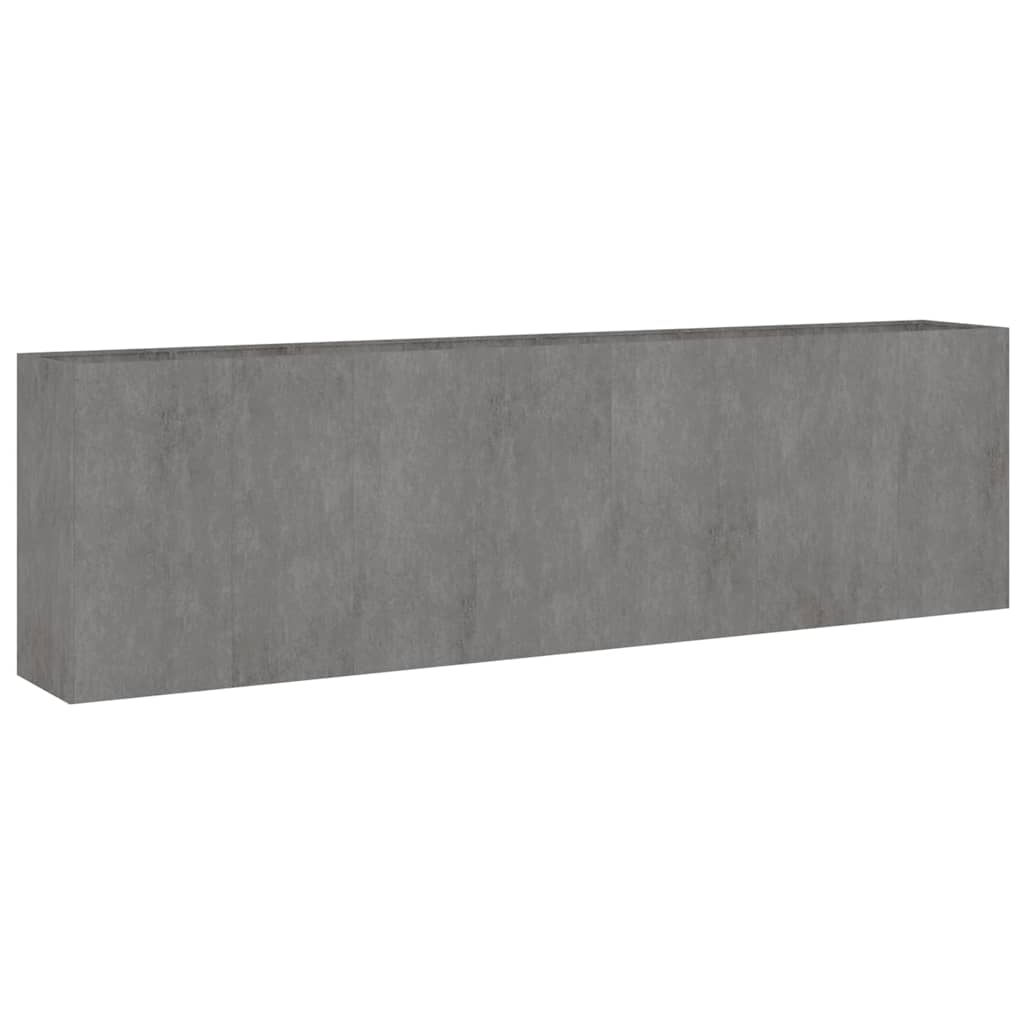 Jardinière - Lit surélevé de jardin - Pot de fleurs 280x40x80 cm acier corten Couleur évolue n961l - 3