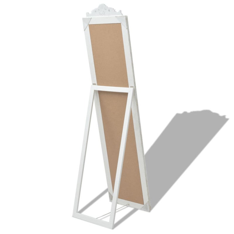 Miroir sur pied Style baroque 160x40 cm Blanc - 4