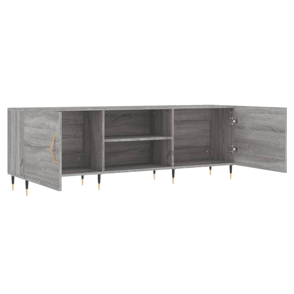 vidaXL Meuble TV sonoma gris 150x30x50 cm bois d'ingénierie - 5