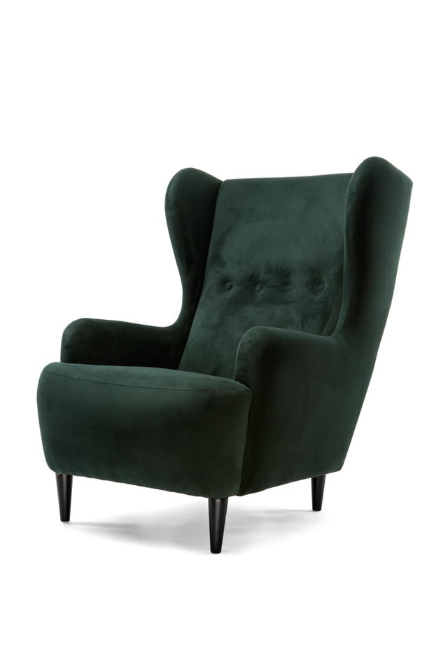 Fotel uszak LENA Marbet Design ciemnozielony