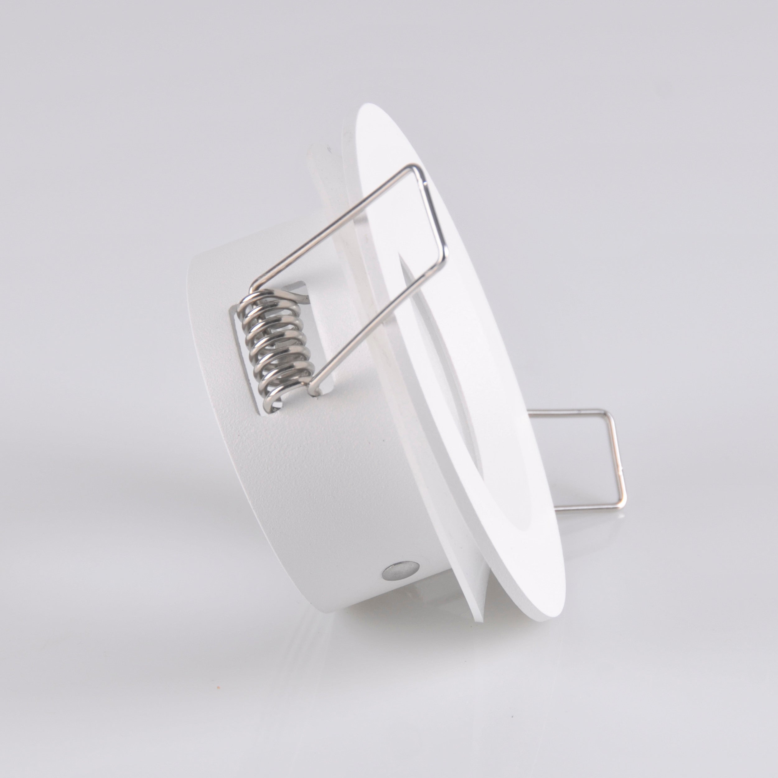 Oprawa sufitowa wpuszczana podtynkowa Boras biały matowy 1xMR16x8W okrągła IP44 wym: 4 x 8 x 8 cm aluminium Polux - 4