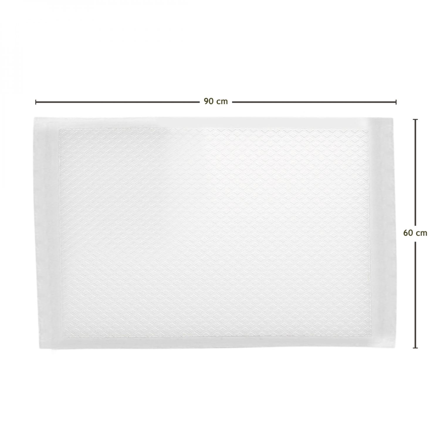 Lot de 200 alèses jetables, imperméables - 60 x 90 cm - Blanc - Vivezen - 2