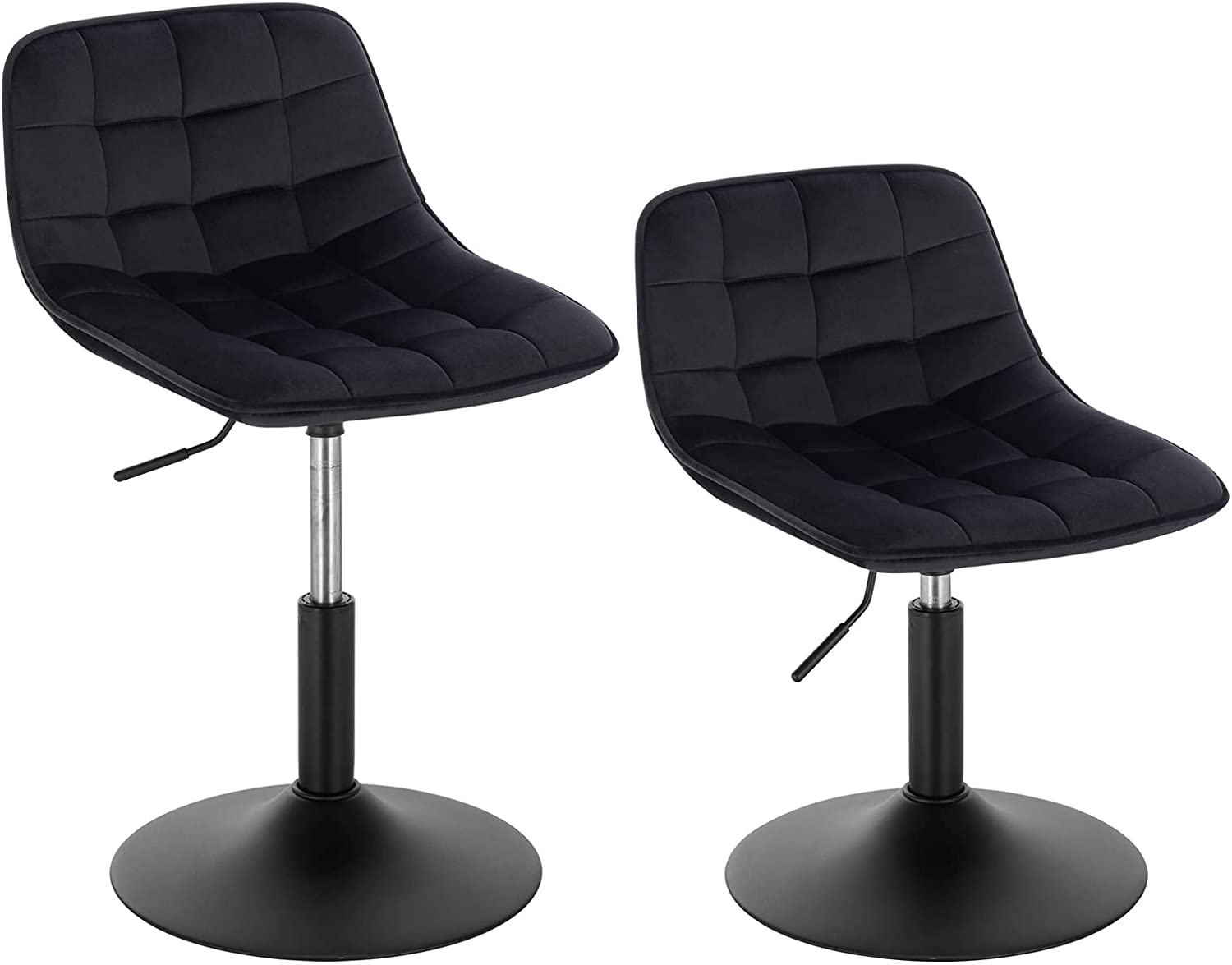 WOLTU Lot de 2 Tabouret de Bar Siège en Velours Chaise de Bar avec