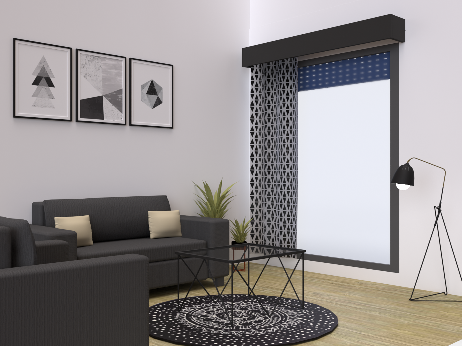 Cache coffre volet roulant 90 cm ATOLE - Gris anthracite RAL7016 - 4