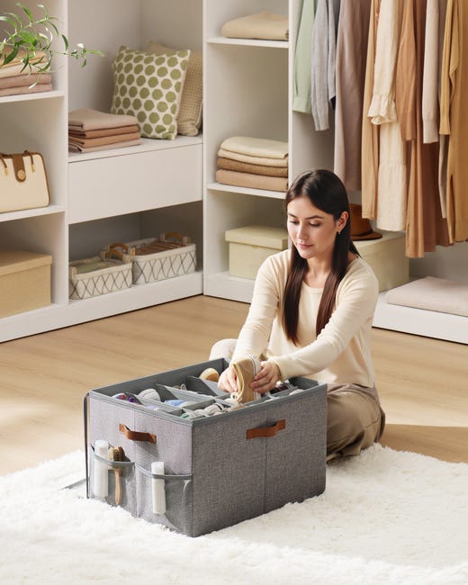Ursun - Set di 10 organizer regolabili per scarpe con scanalature Ursun - Set di 10 organizer regolabili per scarpe con scanalature