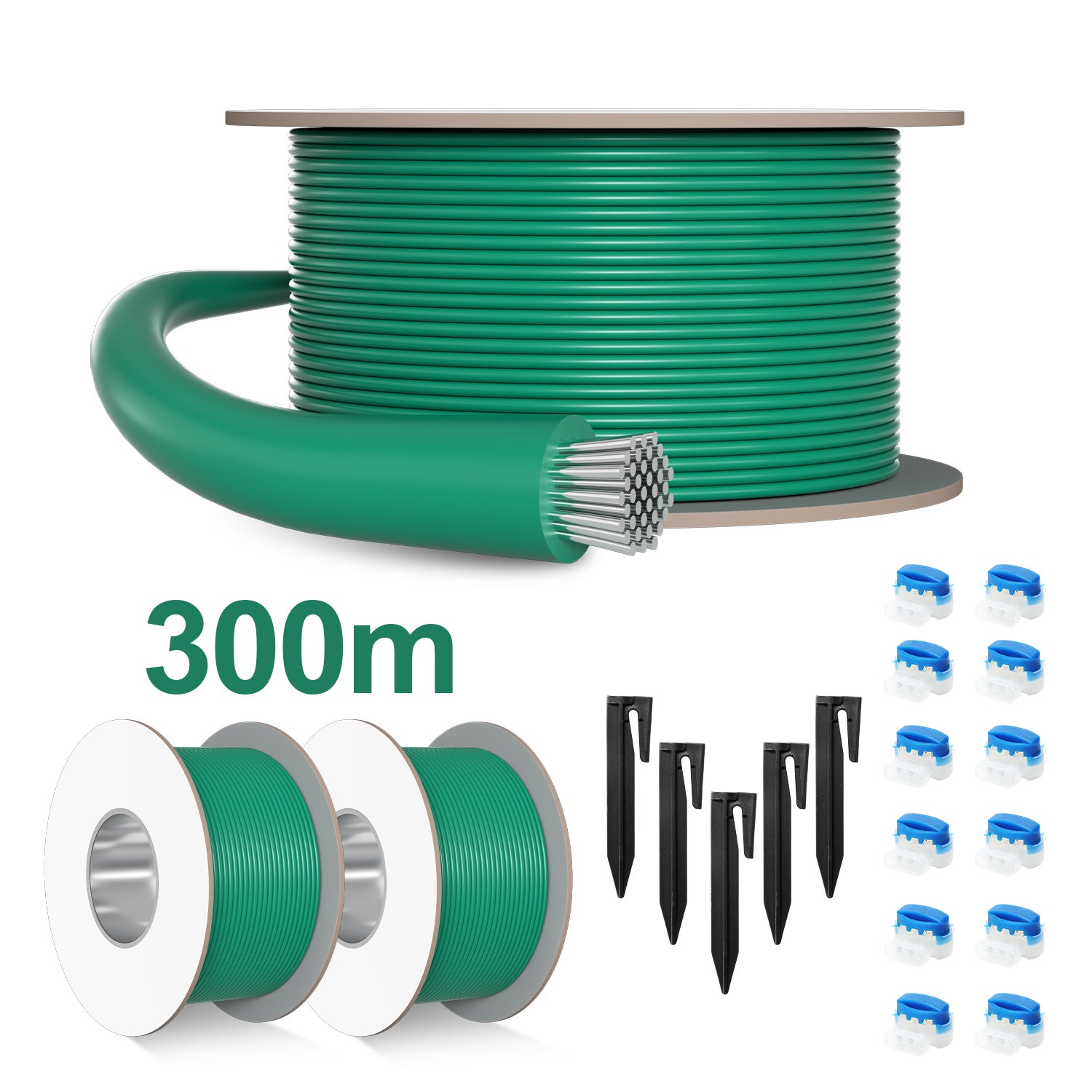 Juego De Extensión Y Conectores Para Cable Perimetral De Robot Cortacésped Viking IMow