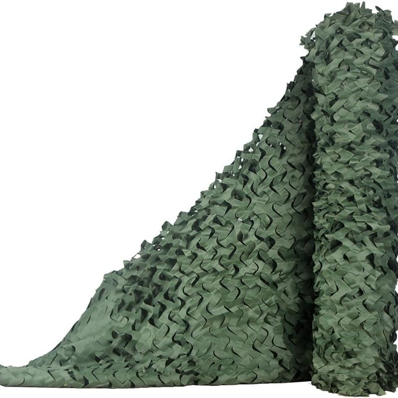 Siatka maskująca do ochrony przed słońcem, jako osłona przeciwsłoneczna i dekoracja imprez, 1,5 x 5 m (zielona)