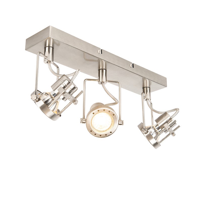 Industrialny reflektor stalowy 3-światłowy obrotowy i pochylny - Suplux