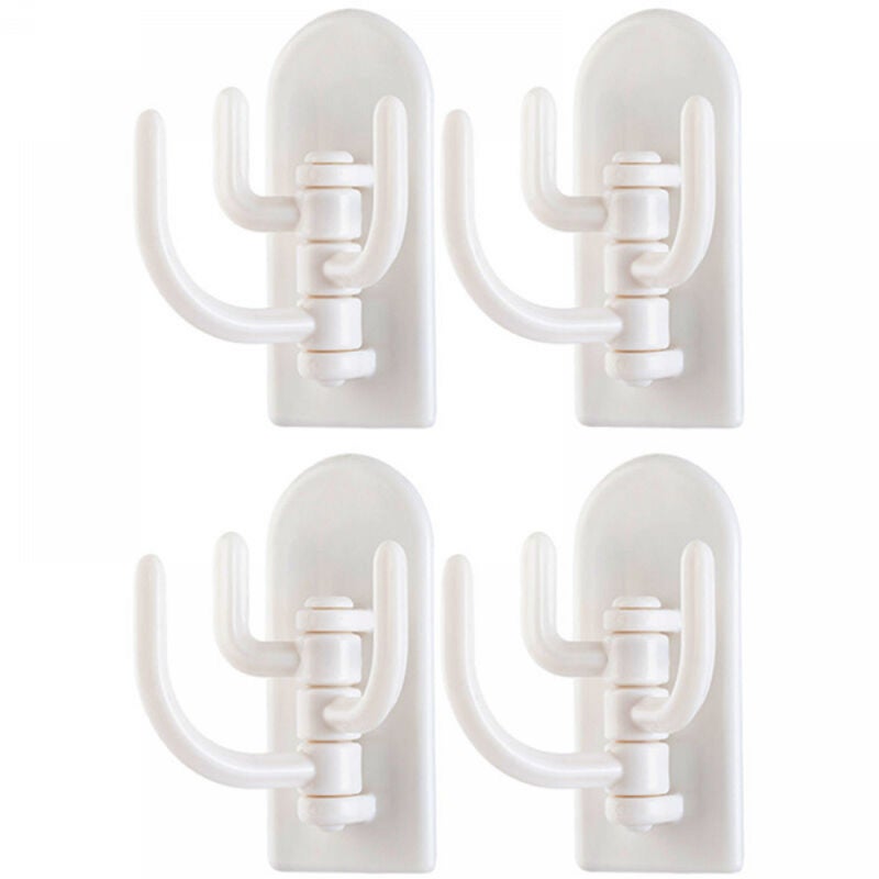 potrójne obrotowe haki ścienne do wieszania ubrań, czapek, kluczy i ręczników kuchennych.