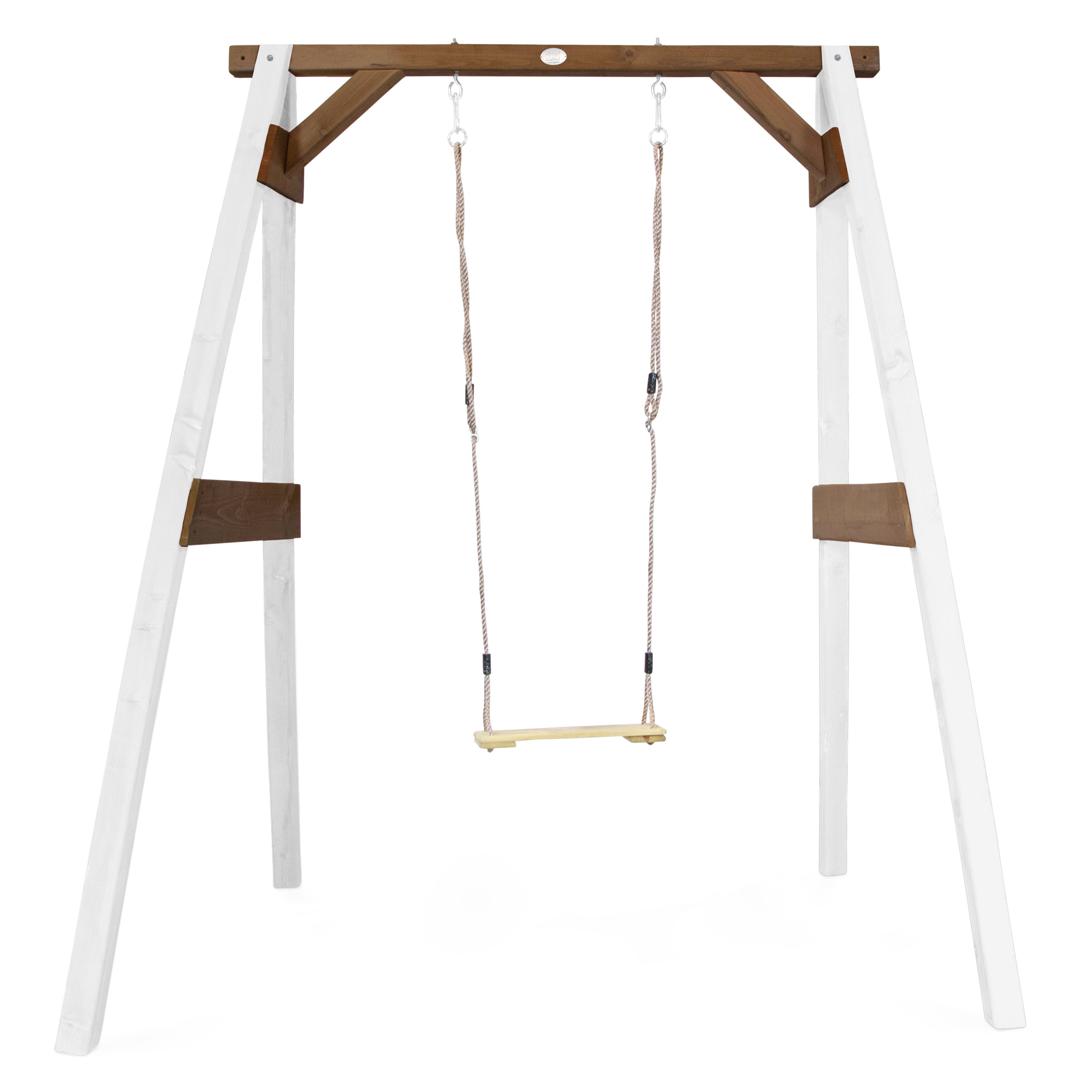 Axi Portique En Bois Fsc Blanc / Marron Avec Balançoire Enfant ...