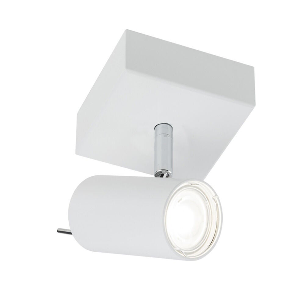 Reflektor sufitowy spot natynkowy Fussa kwadratowy biały 1xGU10x10W wym: 15 x 14 x 10 cm metal Shilo