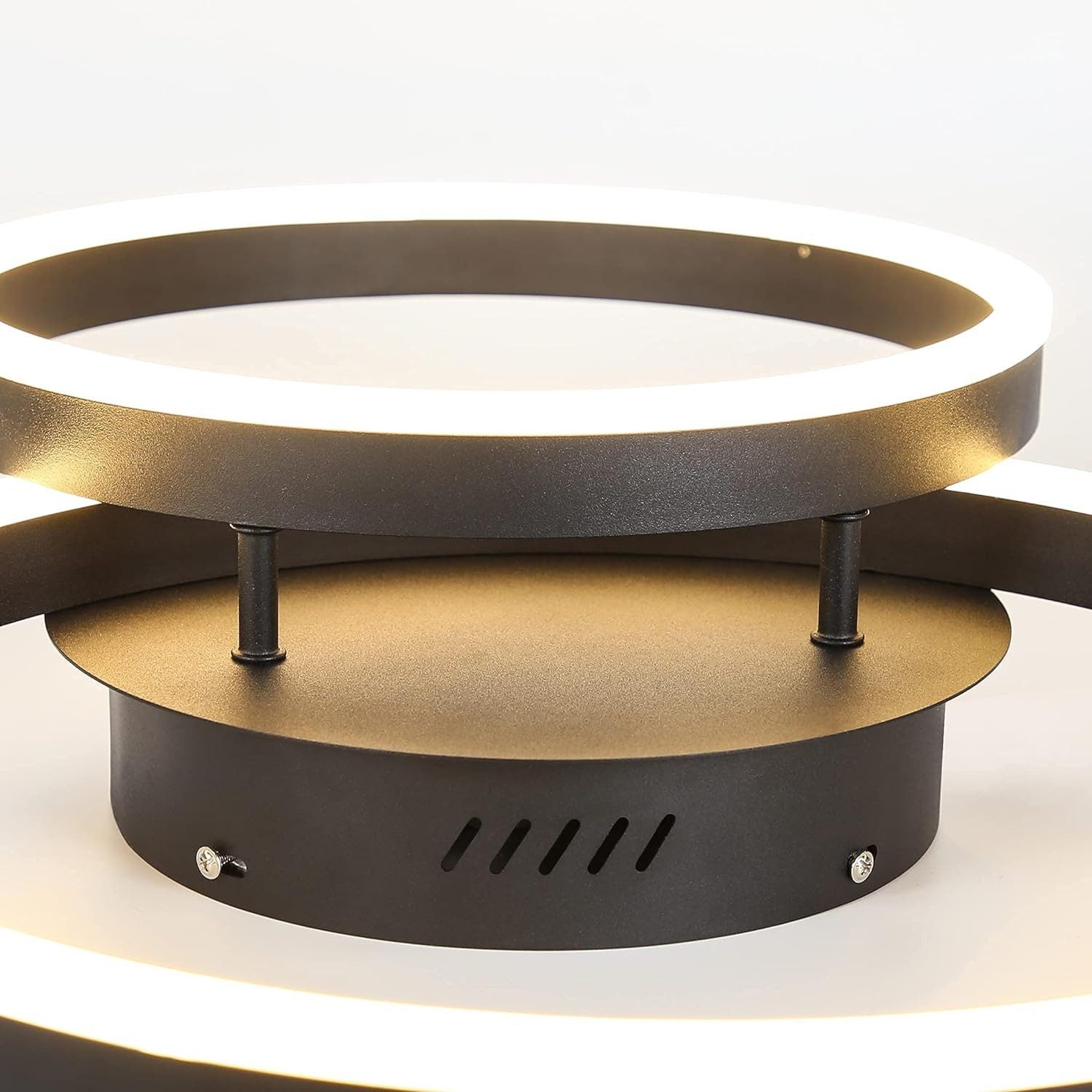 NETTLIFE Lampa sufitowa LED 46W z możliwością przyciemniania nowoczesny design lampa do salonu z pilotem do sypialni kuchnia - 6