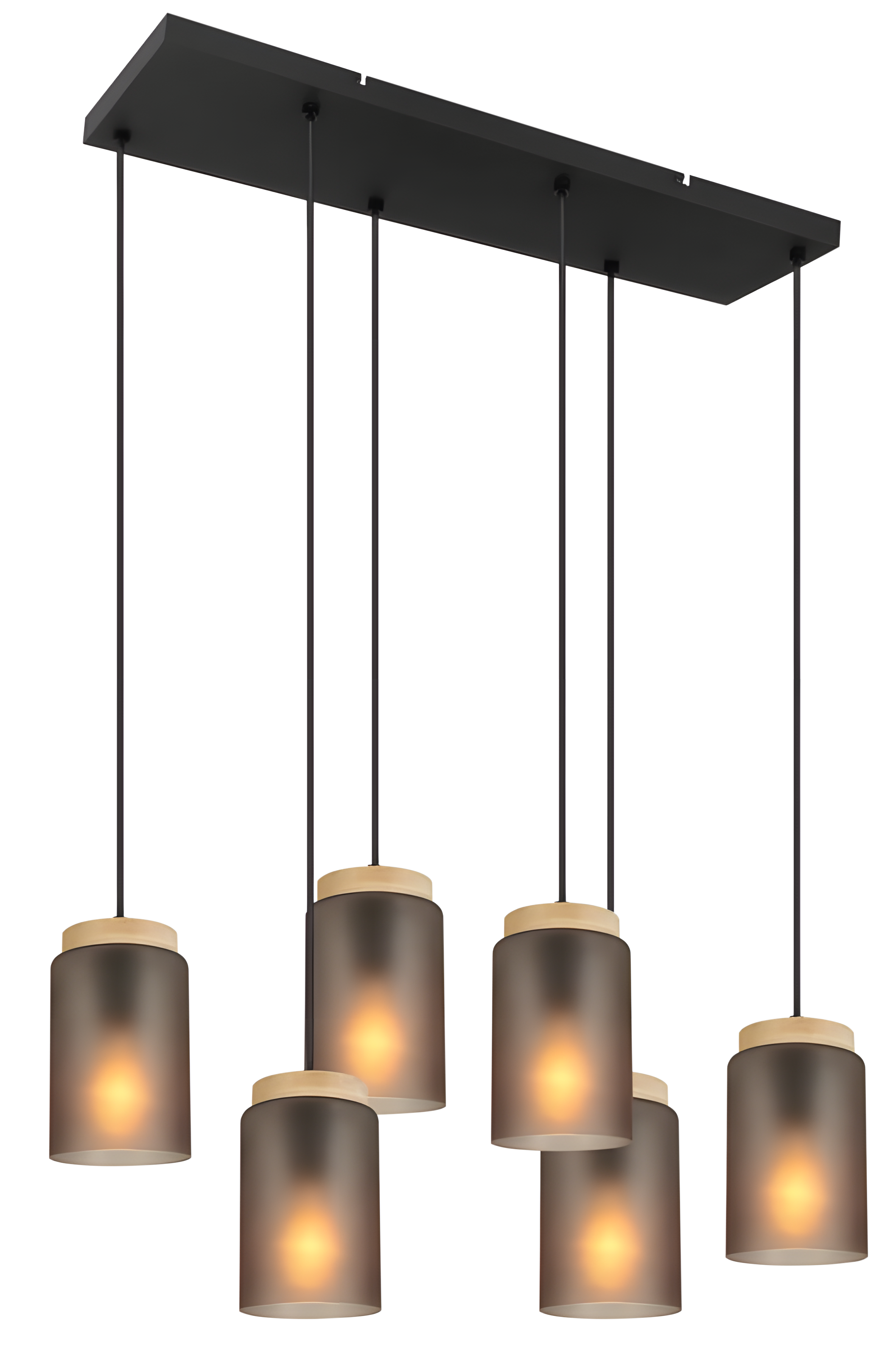 Lampa Sufitowa Wisząca Toolight App1813-6Cp Szary