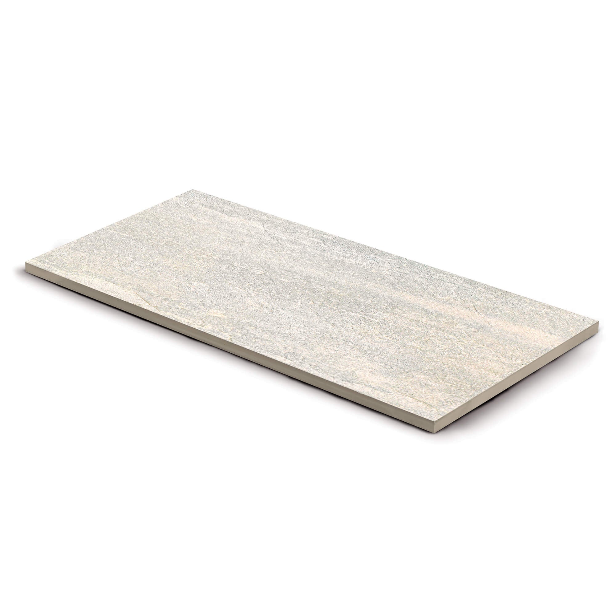 Pas japonais Rectangle Grès cérame effet Pierre Beige Taranto 80x40x2 cm (à l'unité) - RO'MA NATURE - 2
