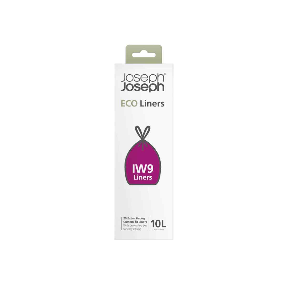 Joseph Joseph worki IW9 do kosza Arc 10 l 80 szt., szare
