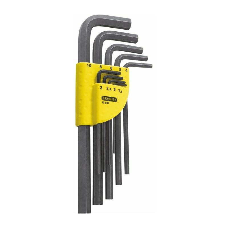 Jeu De 8 Clés Allen Stanley - Acier Silicium - Normes ISO/DIN - 1,5 à 8 Mm - 2-69-264